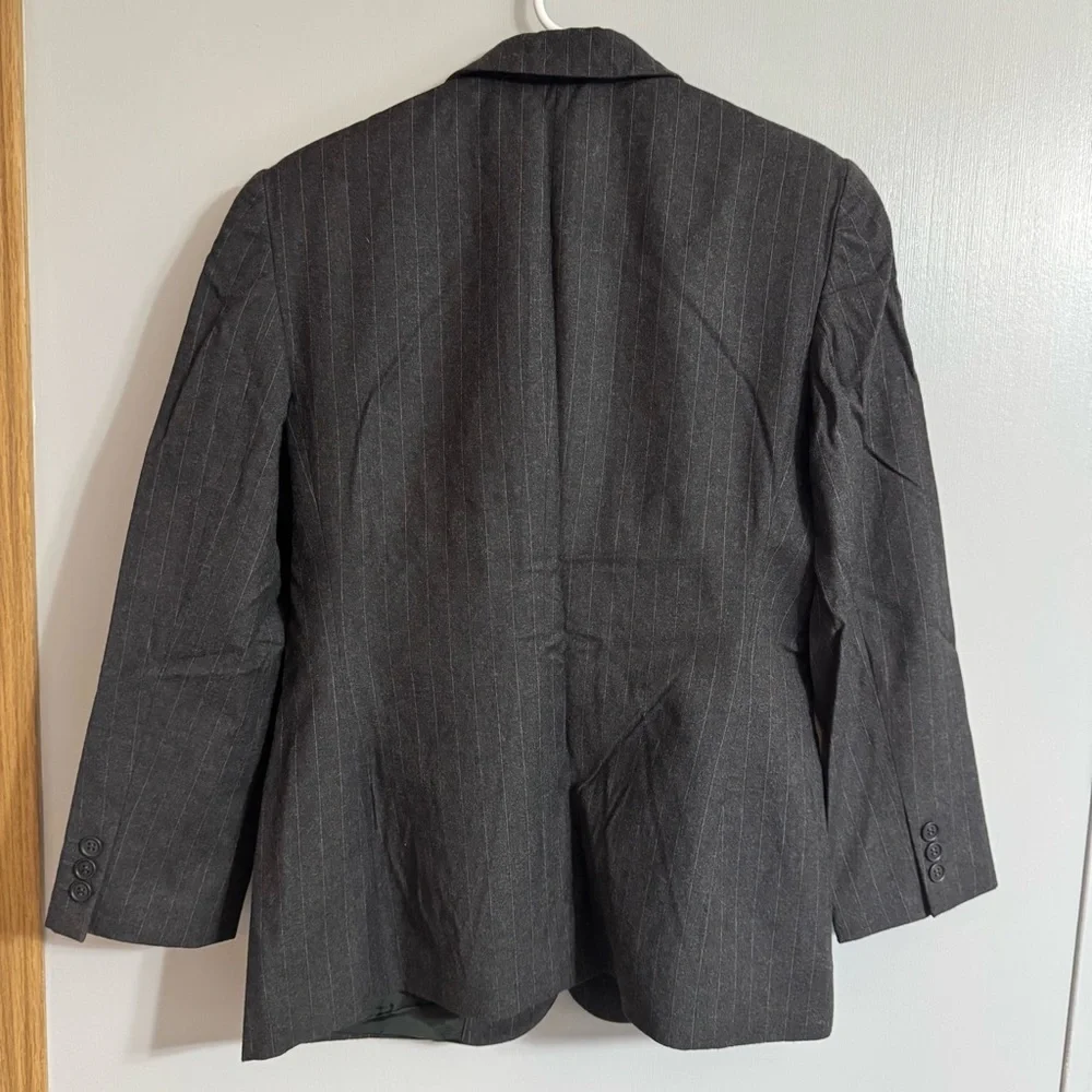 Giorgio Armani‎ Gray Striped Blazer Size 44